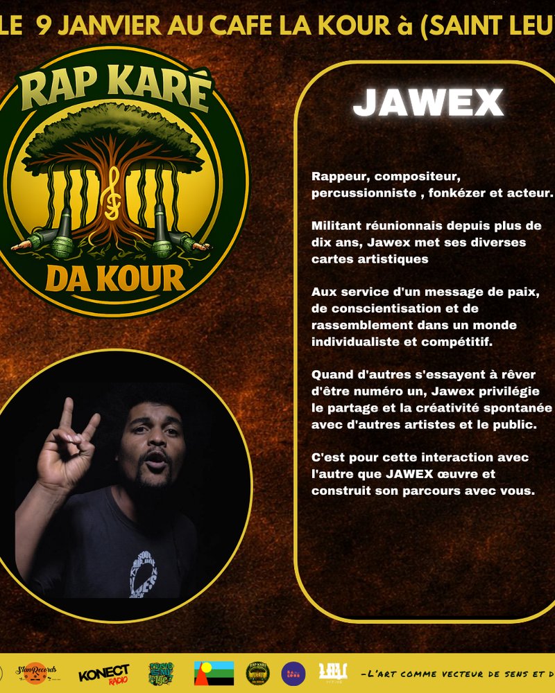 Carte de présentation — Jawex, RAP KARÉ DA KOUR